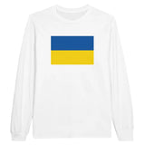 T-shirt à manches longues Drapeau de l'Ukraine - Pixelforma 