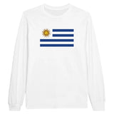 T-shirt à manches longues Drapeau de l'Uruguay - Pixelforma 