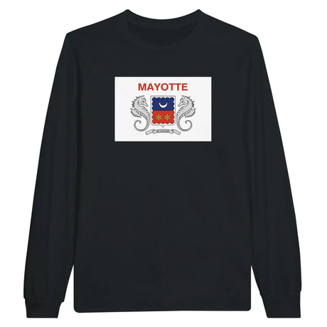 T-shirt à manches longues Drapeau de Mayotte - Pixelforma 