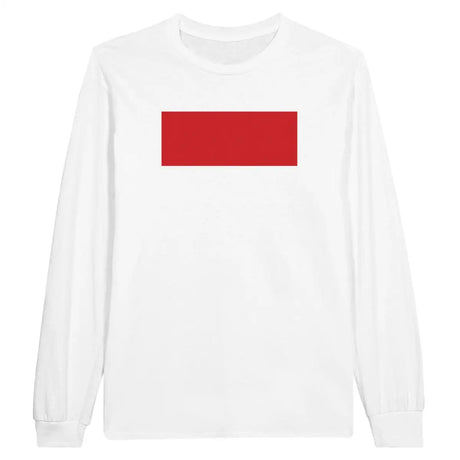 T-shirt à manches longues Drapeau de Monaco - Pixelforma 