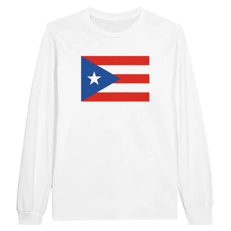 T-shirt à manches longues Drapeau de Porto Rico - Pixelforma 