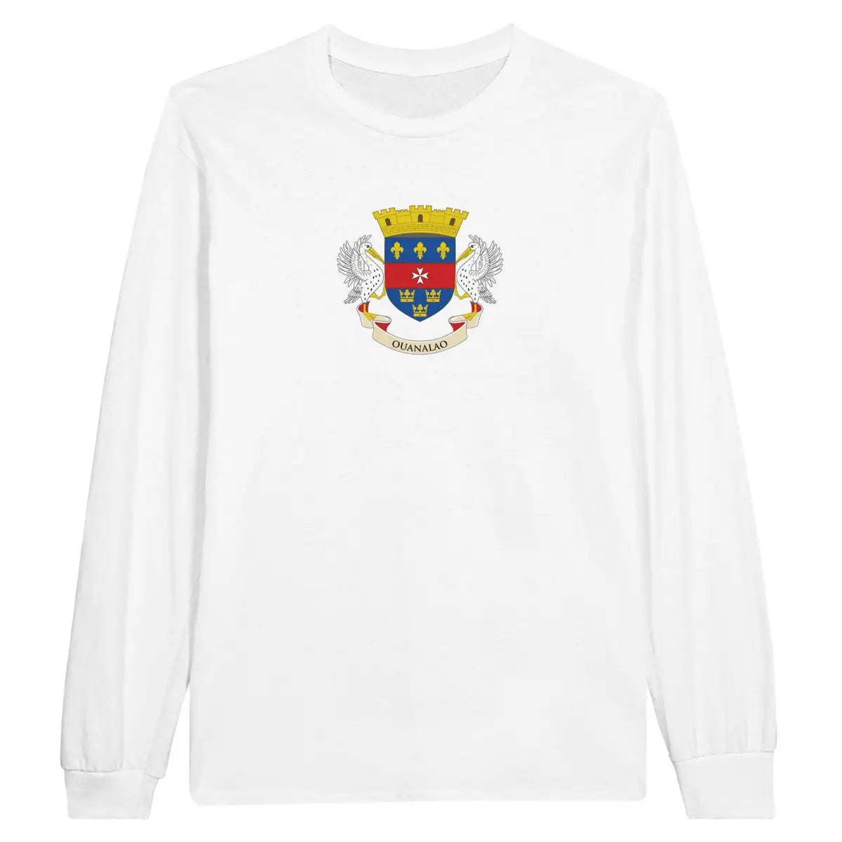 T-shirt à manches longues Drapeau de Saint-Barthélemy - Pixelforma 