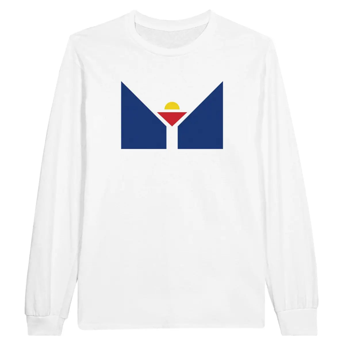 T-shirt à manches longues Drapeau de Saint-Martin antilles française - Pixelforma 