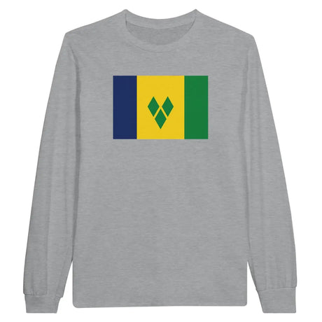 T-shirt à manches longues Drapeau de Saint-Vincent-et-les-Grenadines - Pixelforma 