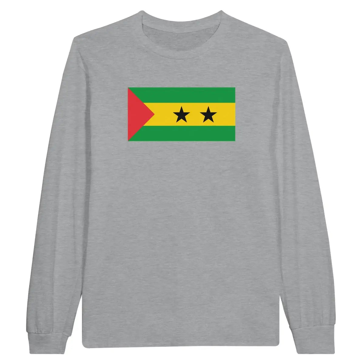 T-shirt à manches longues Drapeau de Sao Tomé-et-Principe - Pixelforma 