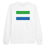 T-shirt à manches longues Drapeau de Sierra Leone - Pixelforma 