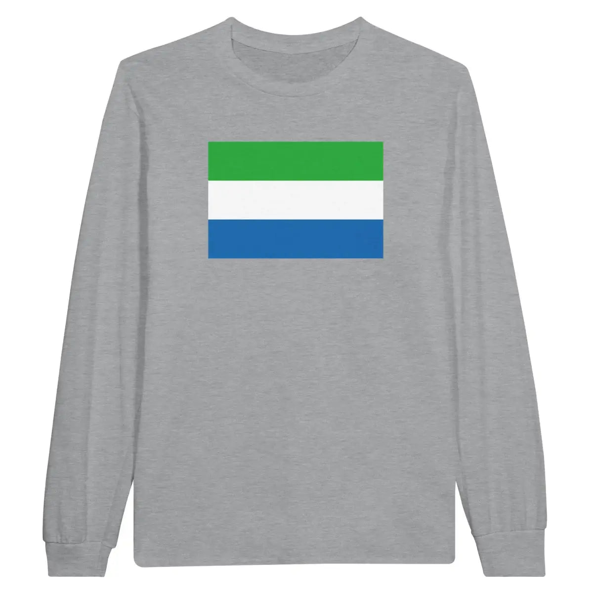 T-shirt à manches longues Drapeau de Sierra Leone - Pixelforma 