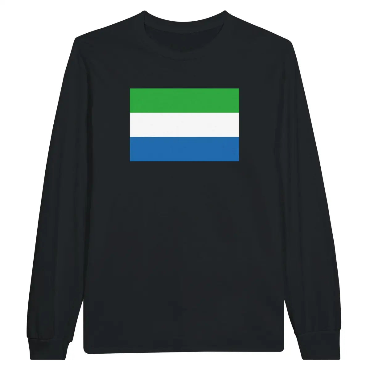 T-shirt à manches longues Drapeau de Sierra Leone - Pixelforma 