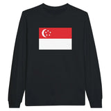 T-shirt à manches longues Drapeau de Singapour - Pixelforma 