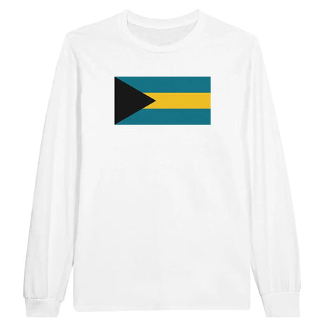 T-shirt à manches longues Drapeau des Bahamas - Pixelforma 