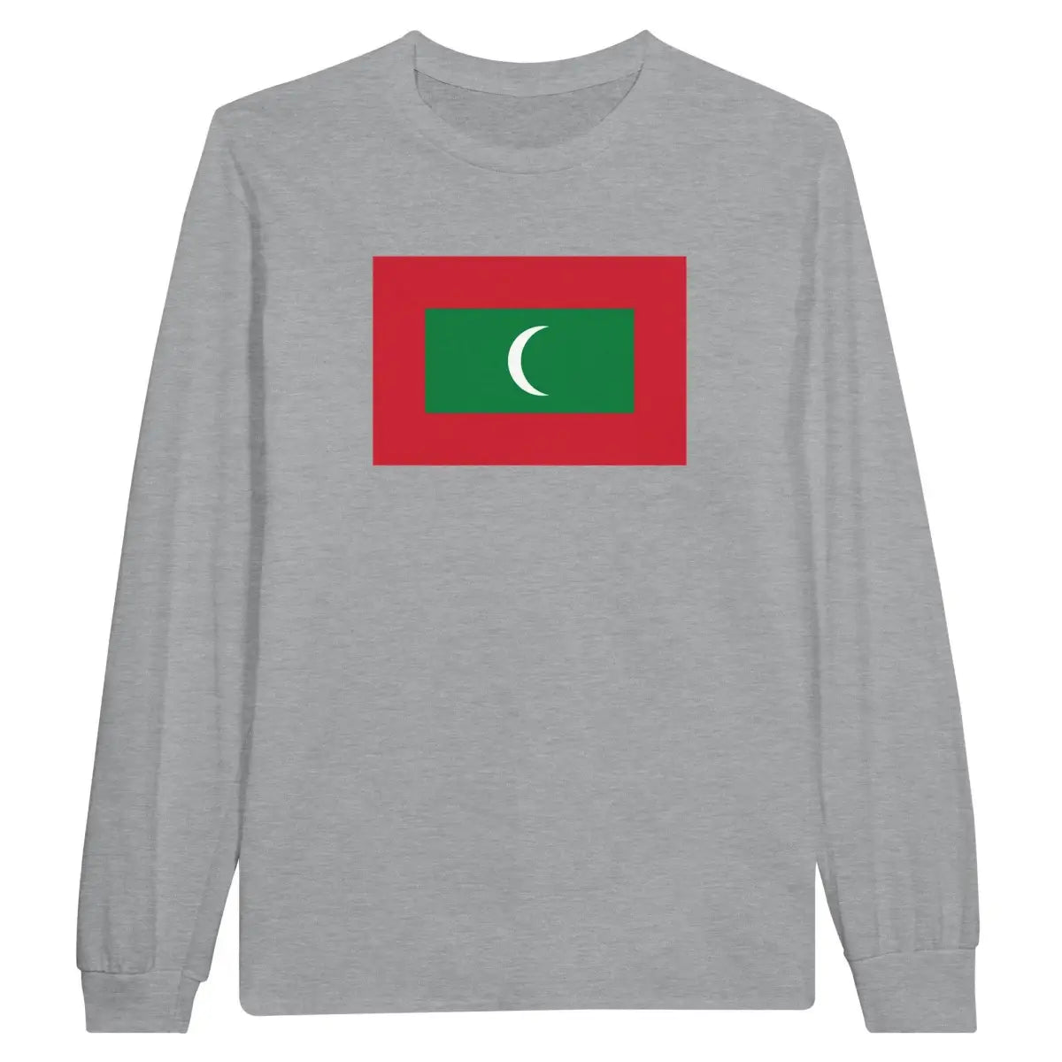 T-shirt à manches longues Drapeau des Maldives - Pixelforma 