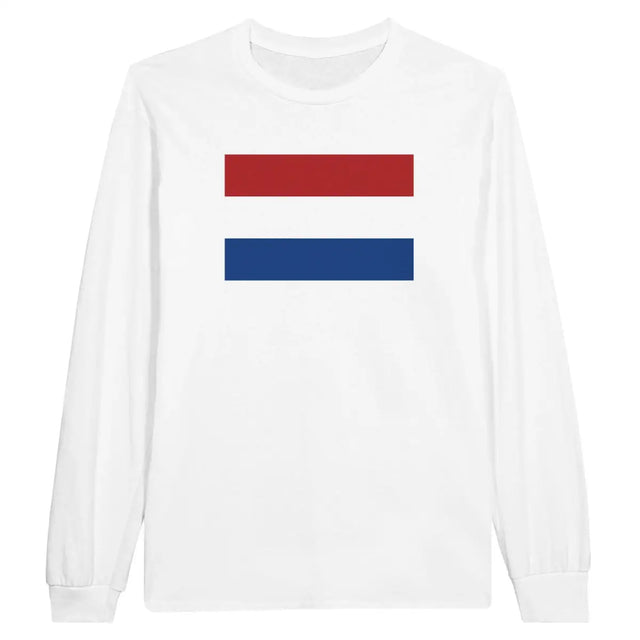 T-shirt à manches longues Drapeau des Pays-Bas - Pixelforma 