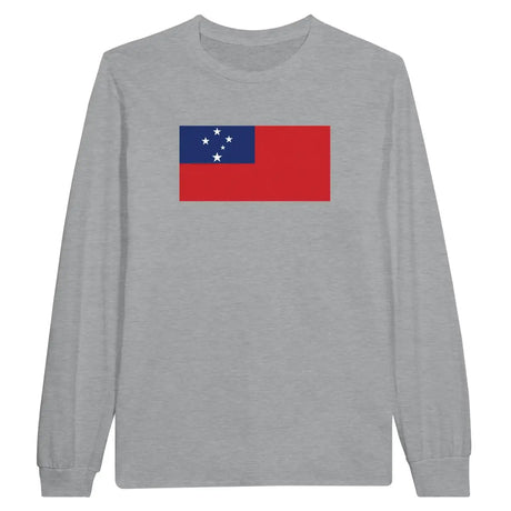 T-shirt à manches longues Drapeau des Samoa - Pixelforma 