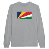 T-shirt à manches longues Drapeau des Seychelles - Pixelforma 