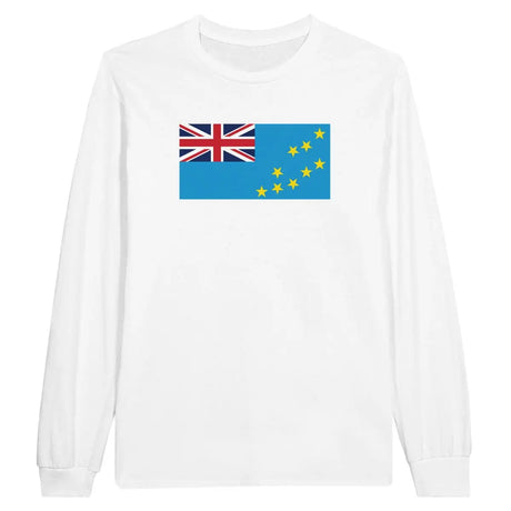 T-shirt à manches longues Drapeau des Tuvalu - Pixelforma 