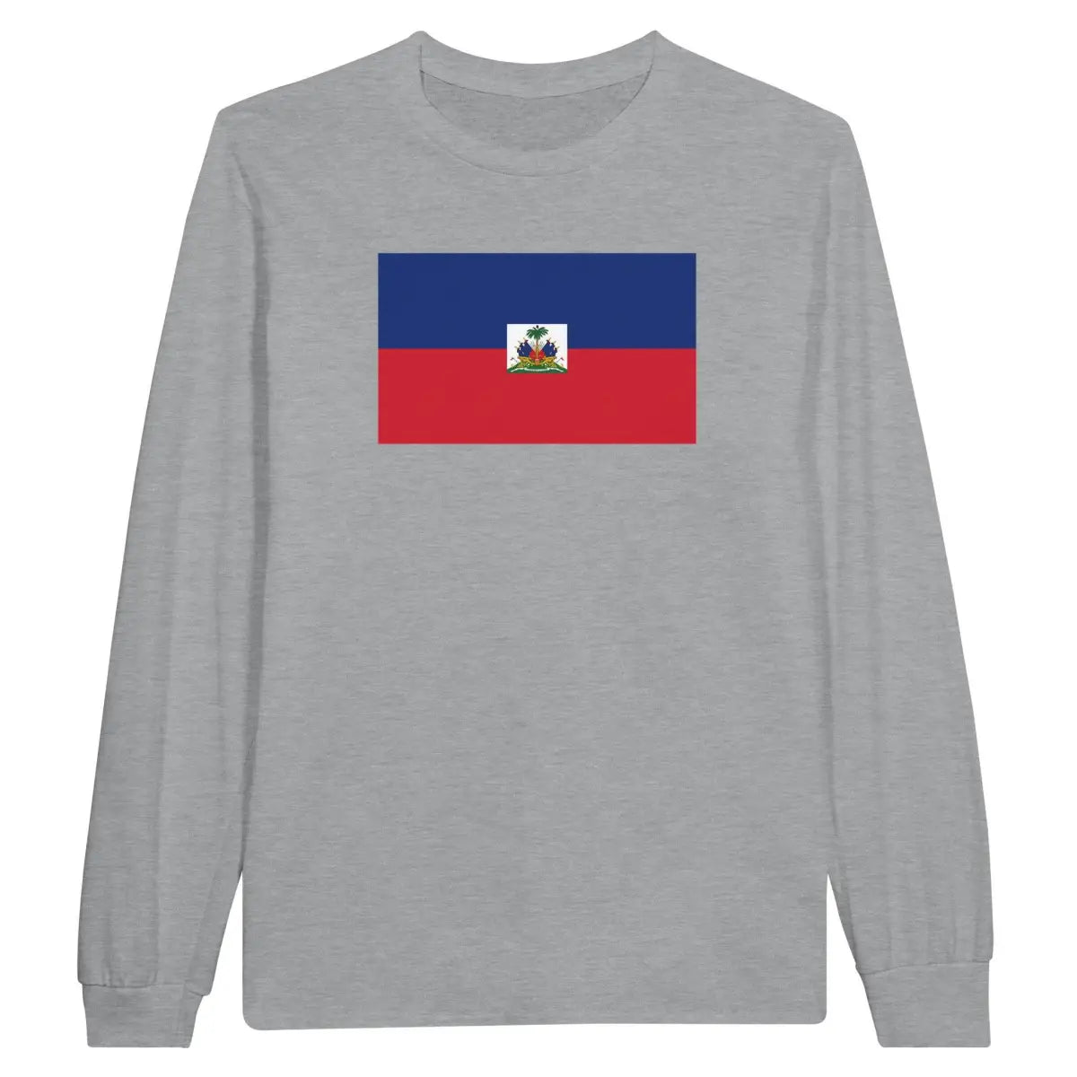 T-shirt à manches longues Drapeau d'Haïti - Pixelforma 