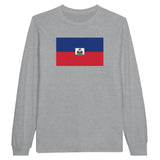 T-shirt à manches longues Drapeau d'Haïti - Pixelforma 