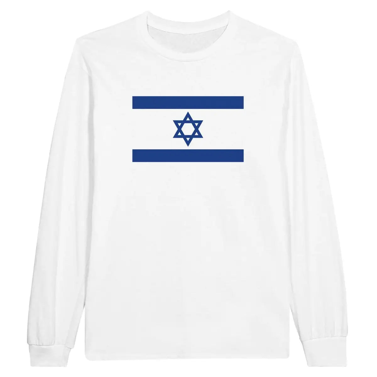 T-shirt à manches longues Drapeau d'Israël - Pixelforma 