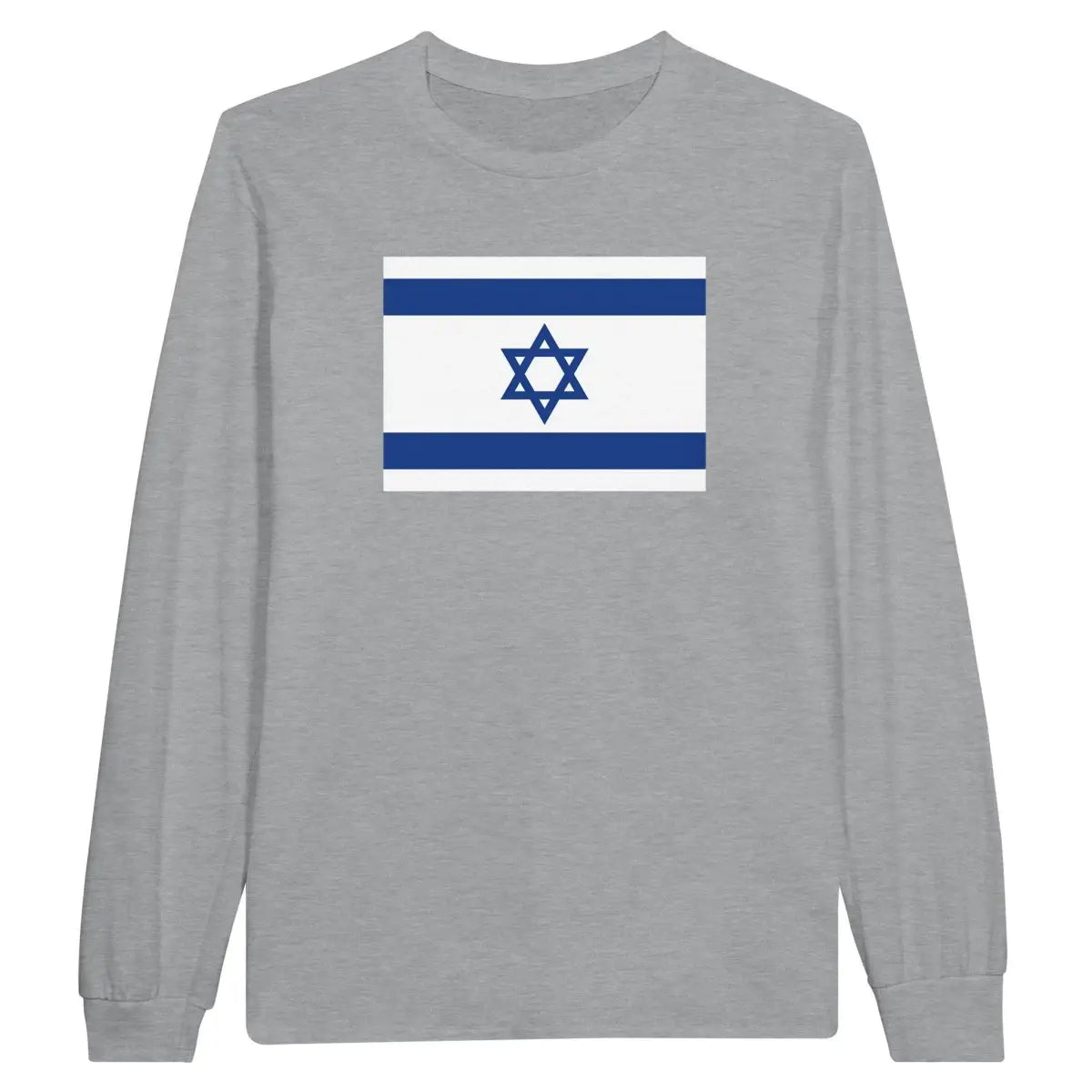 T-shirt à manches longues Drapeau d'Israël - Pixelforma 