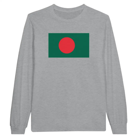 T-shirt à manches longues Drapeau du Bangladesh - Pixelforma 