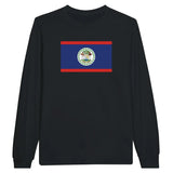 T-shirt à manches longues Drapeau du Belize - Pixelforma 