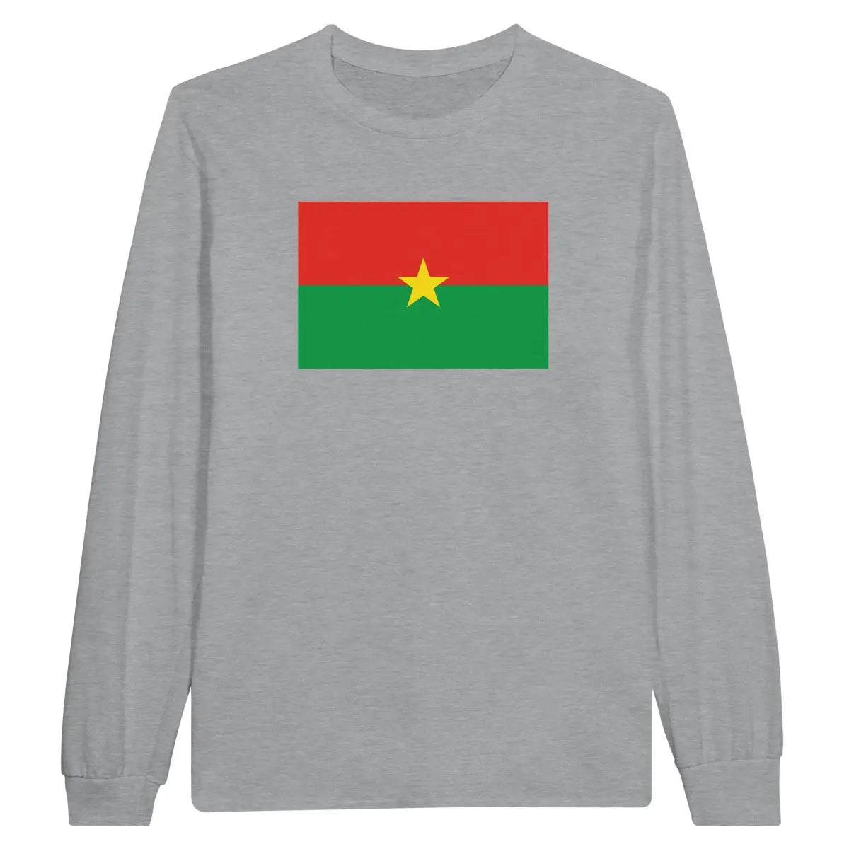 T-shirt à manches longues Drapeau du Burkina Faso - Pixelforma 