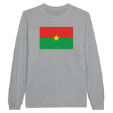 T-shirt à manches longues Drapeau du Burkina Faso - Pixelforma 