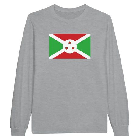 T-shirt à manches longues Drapeau du Burundi - Pixelforma 