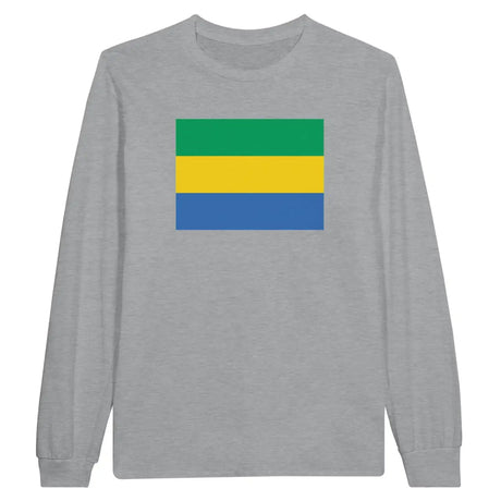 T-shirt à manches longues Drapeau du Gabon - Pixelforma 