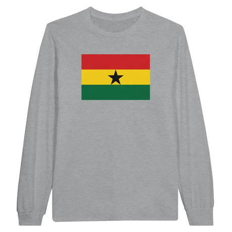 T-shirt à manches longues Drapeau du Ghana - Pixelforma 