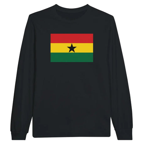 T-shirt à manches longues Drapeau du Ghana - Pixelforma 