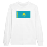 T-shirt à manches longues Drapeau du Kazakhstan - Pixelforma 