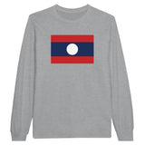 T-shirt à manches longues Drapeau du Laos - Pixelforma 