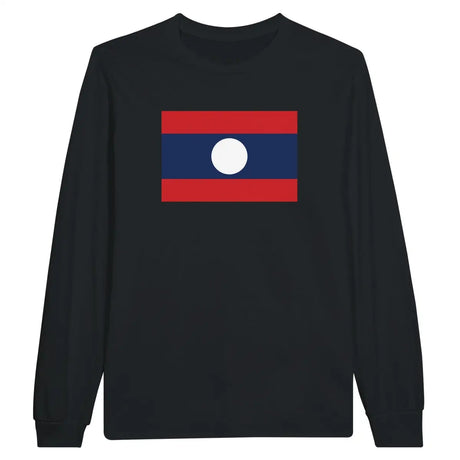 T-shirt à manches longues Drapeau du Laos - Pixelforma 