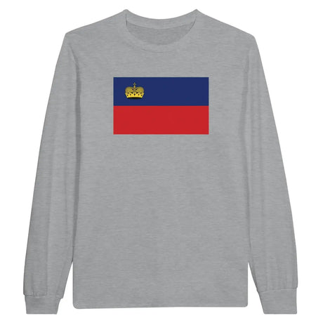 T-shirt à manches longues Drapeau du Liechtenstein - Pixelforma 