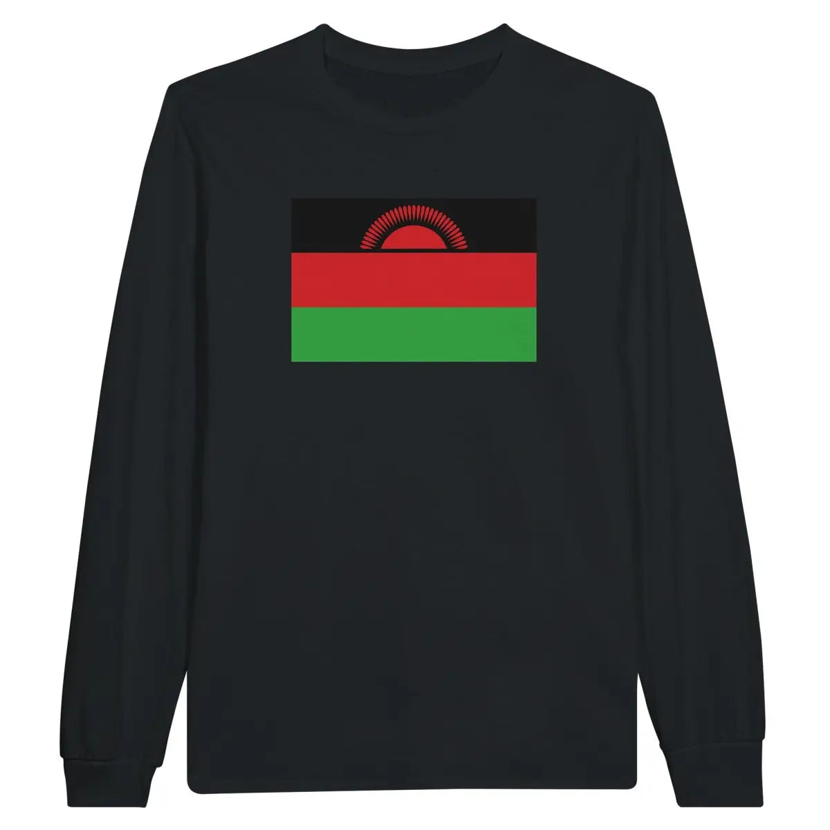 T-shirt à manches longues Drapeau du Malawi - Pixelforma 