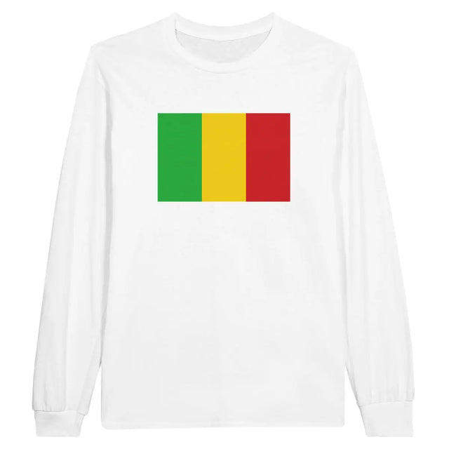 T-shirt à manches longues Drapeau du Mali - Pixelforma 