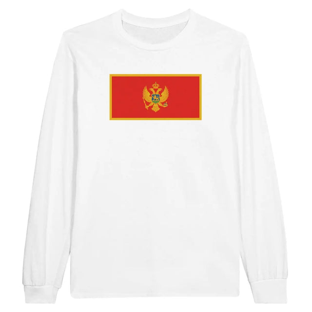 T-shirt à manches longues Drapeau du Monténégro - Pixelforma 