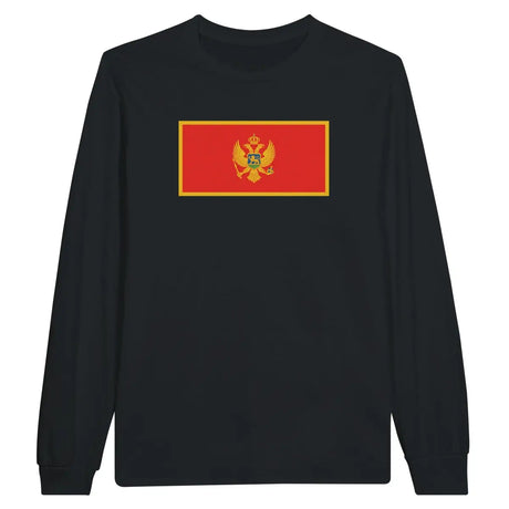 T-shirt à manches longues Drapeau du Monténégro - Pixelforma 