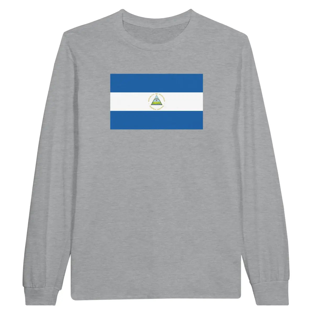 T-shirt à manches longues Drapeau du Nicaragua - Pixelforma 