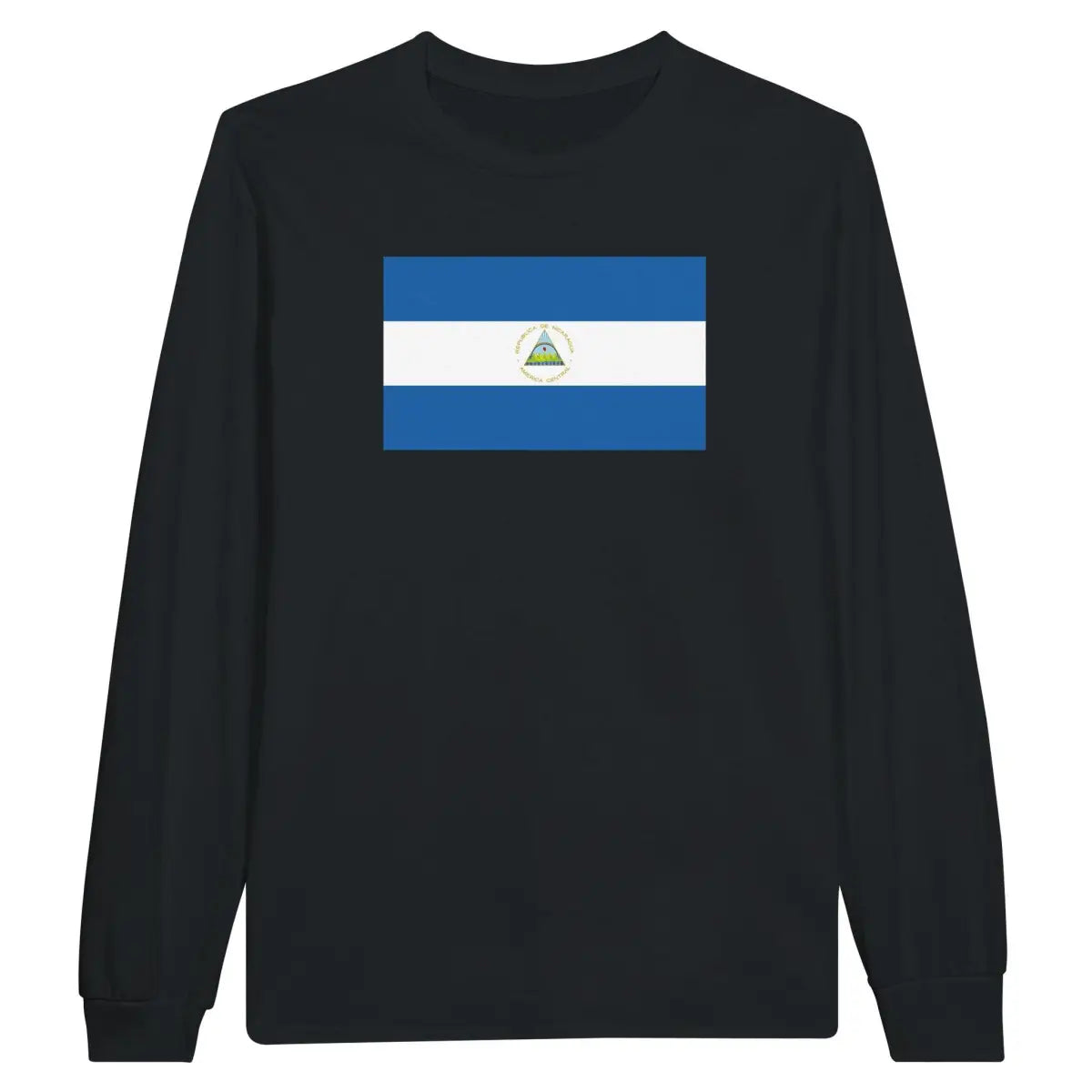 T-shirt à manches longues Drapeau du Nicaragua - Pixelforma 