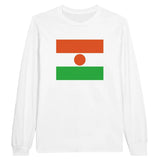 T-shirt à manches longues Drapeau du Niger - Pixelforma 