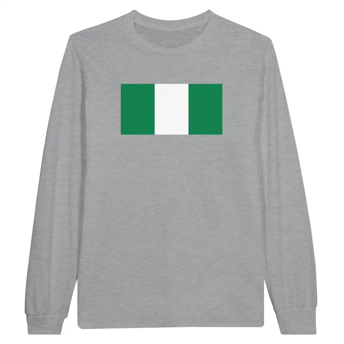 T-shirt à manches longues Drapeau du Nigeria - Pixelforma 