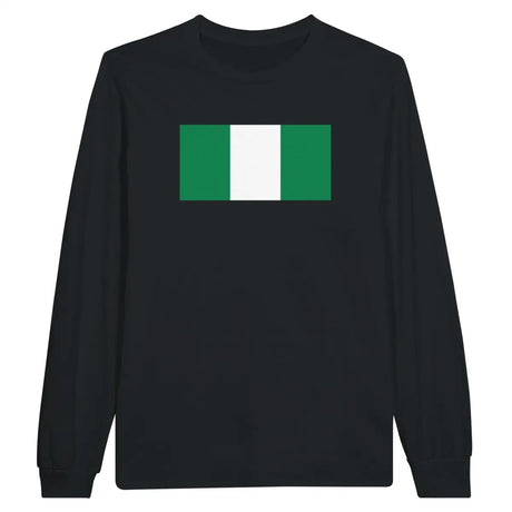 T-shirt à manches longues Drapeau du Nigeria - Pixelforma 