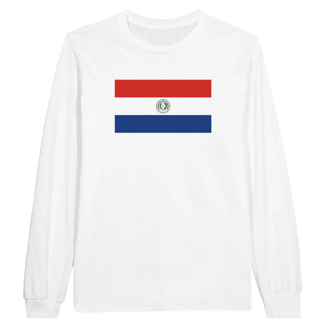 T-shirt à manches longues Drapeau du Paraguay - Pixelforma 