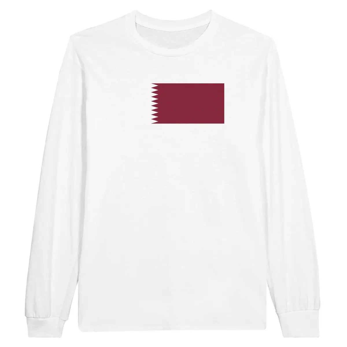 T-shirt à manches longues Drapeau du Qatar - Pixelforma 