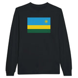 T-shirt à manches longues Drapeau du Rwanda - Pixelforma 