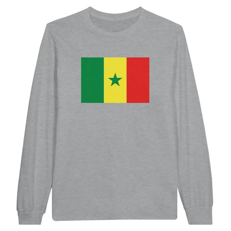 T-shirt à manches longues Drapeau du Sénégal - Pixelforma 