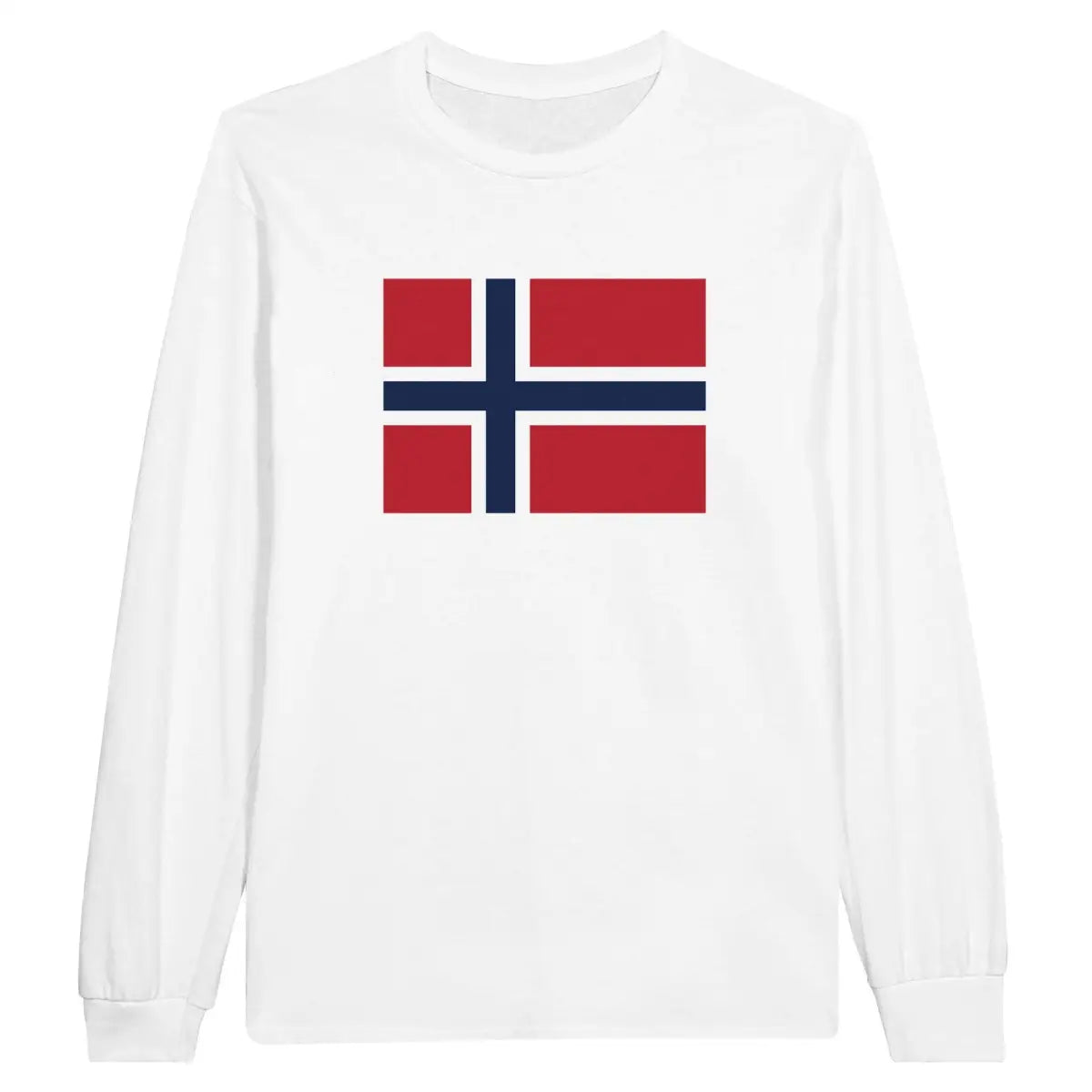 T-shirt à manches longues Drapeau du Svalbard et de Jan Mayen - Pixelforma 