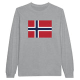 T-shirt à manches longues Drapeau du Svalbard et de Jan Mayen - Pixelforma 